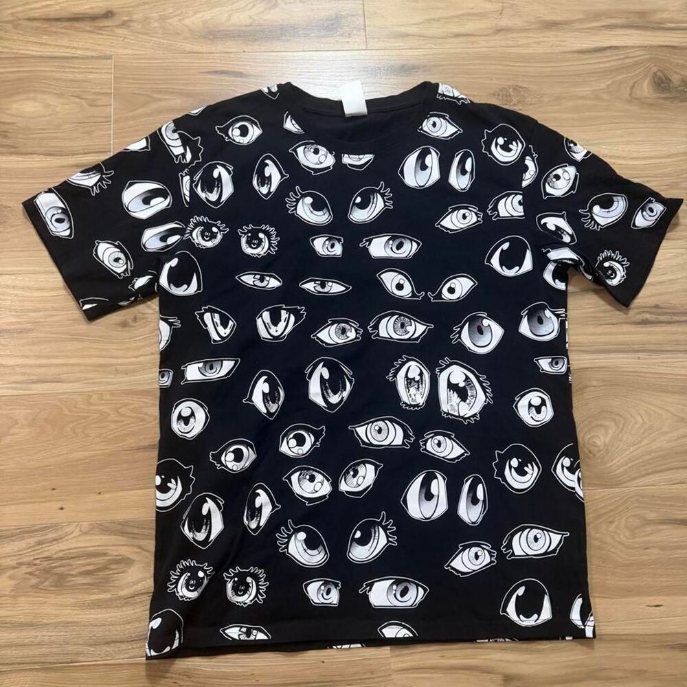 Limited edition IKEA AOP Eyes Graphic Streetwear Tee Size large